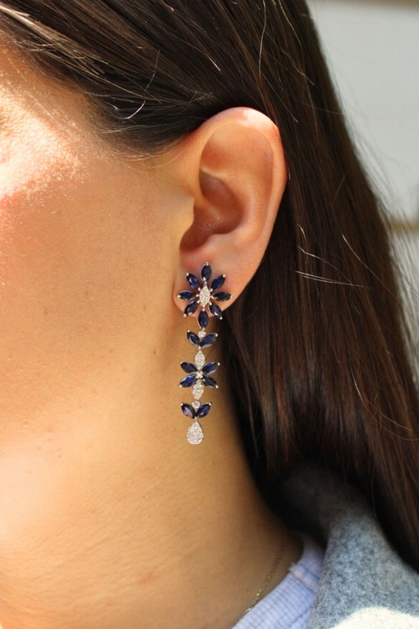 Aretes Flora de Medianoche: