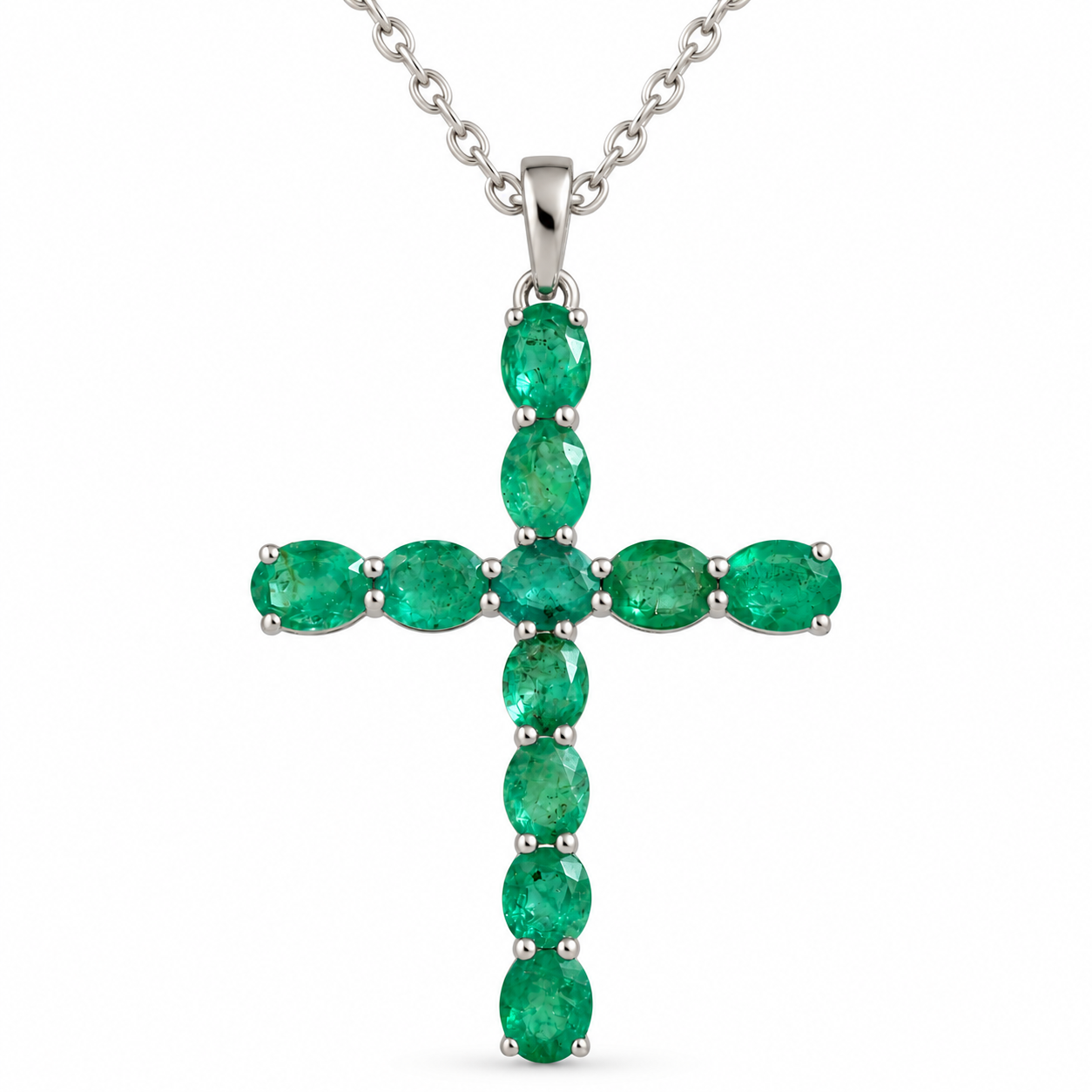Dije Cruz de Esmeralda