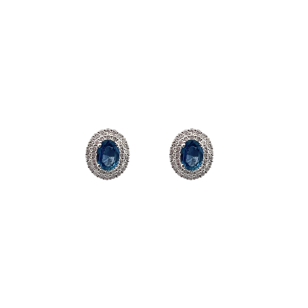 Aretes de zafiro