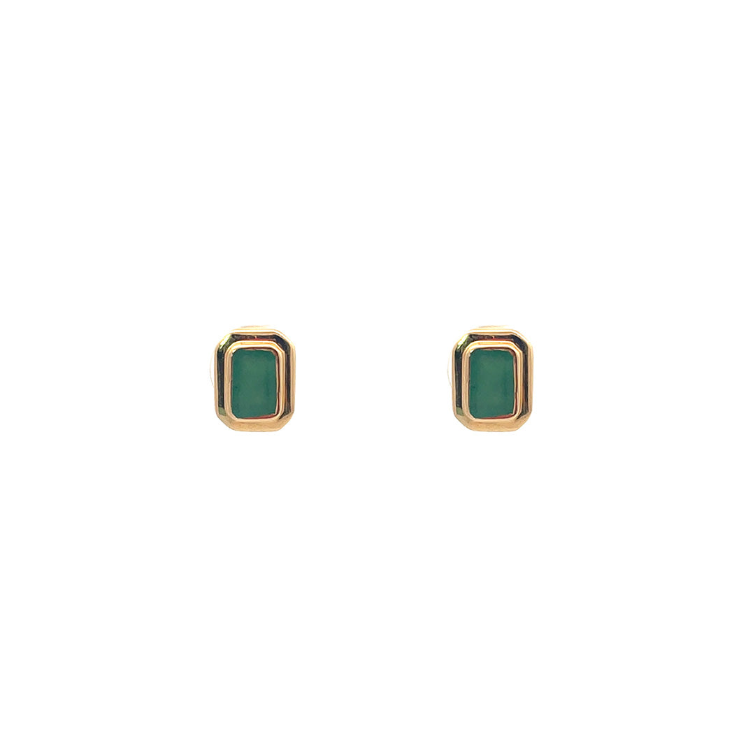 Aretes de esmeralda