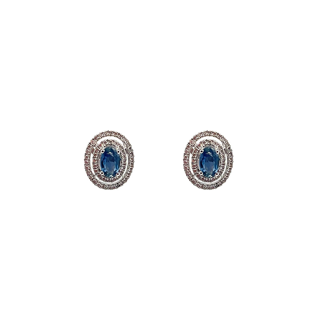 Aretes de zafiro