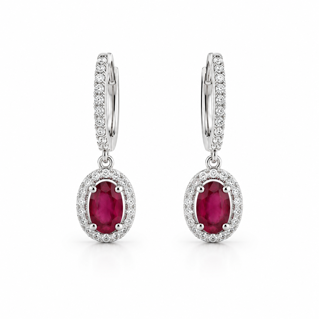 Aretes Rouge Halo