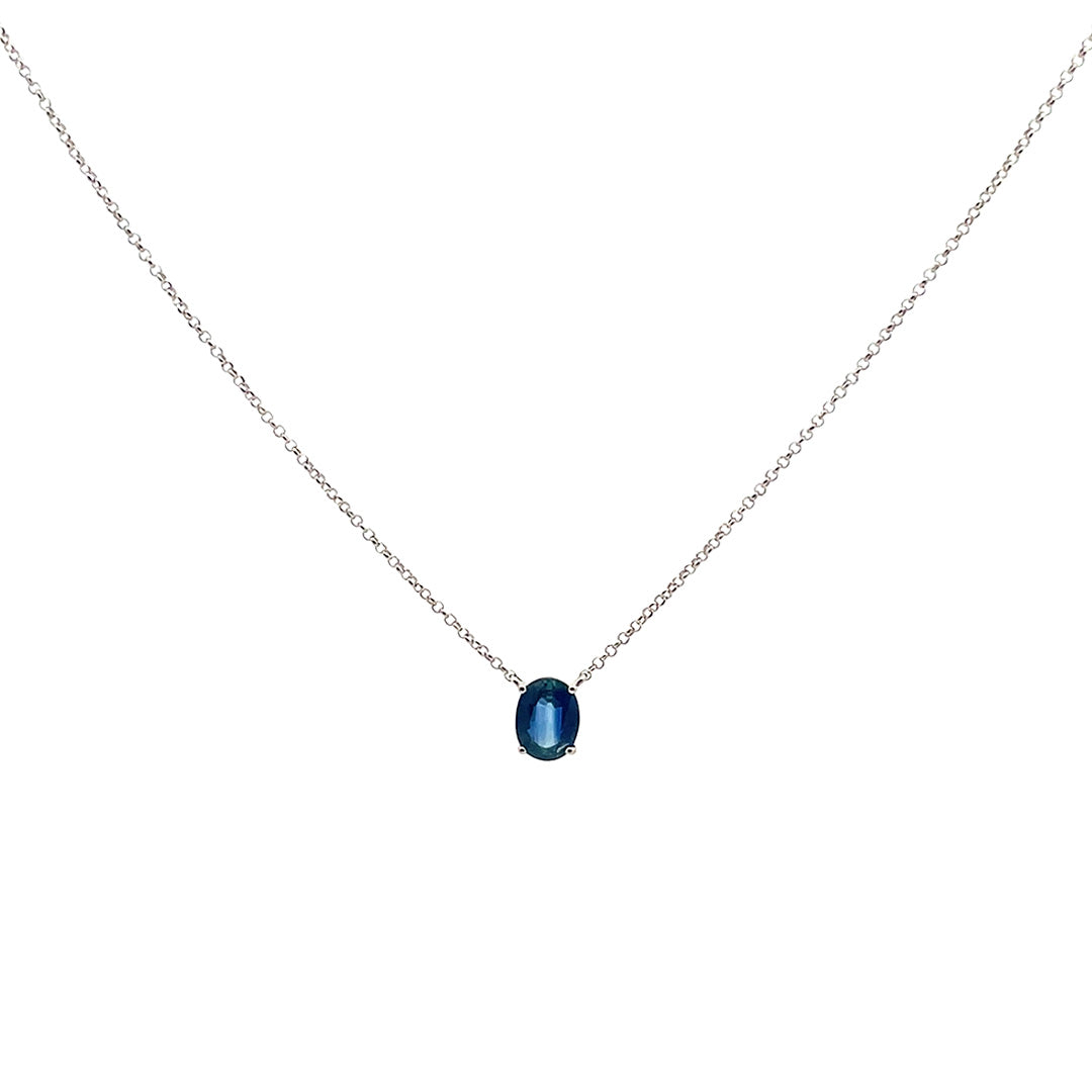Collar con zafiro