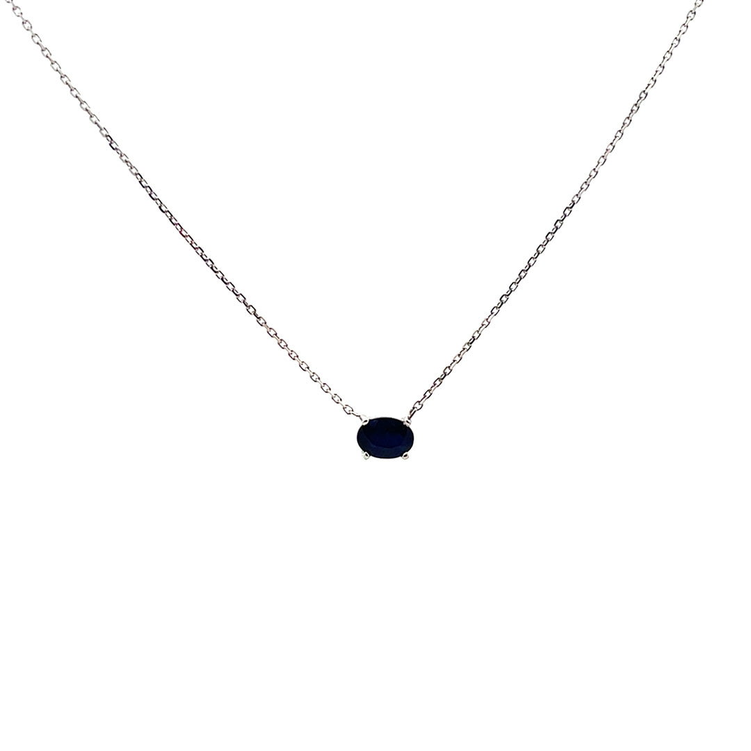 Collar con zafiro