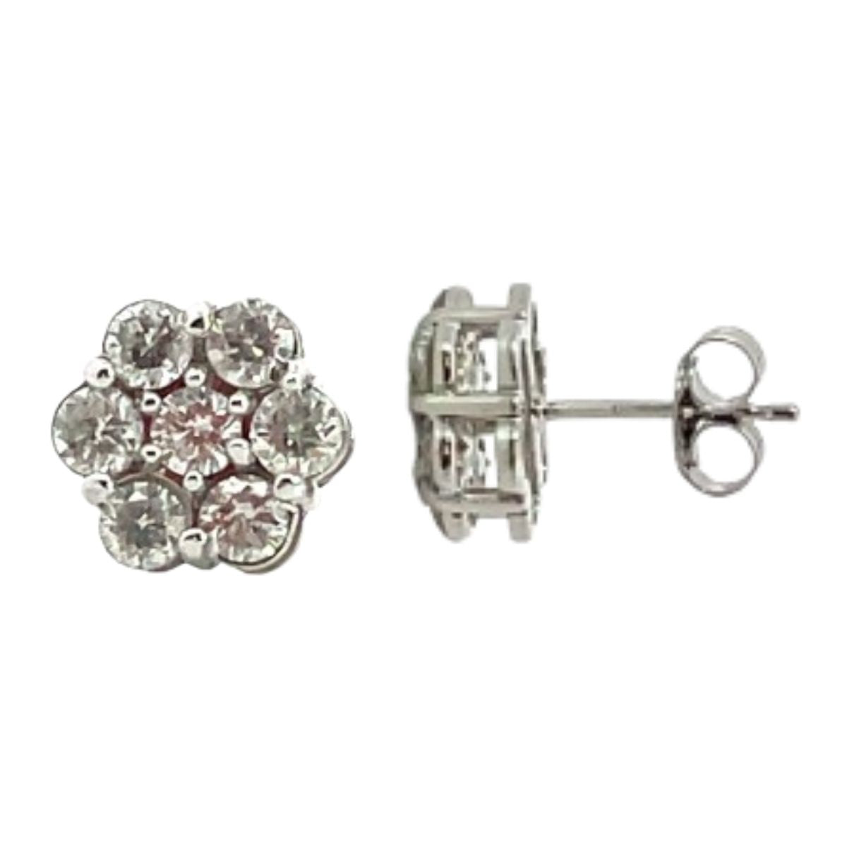 Aretes Flor de Cristal