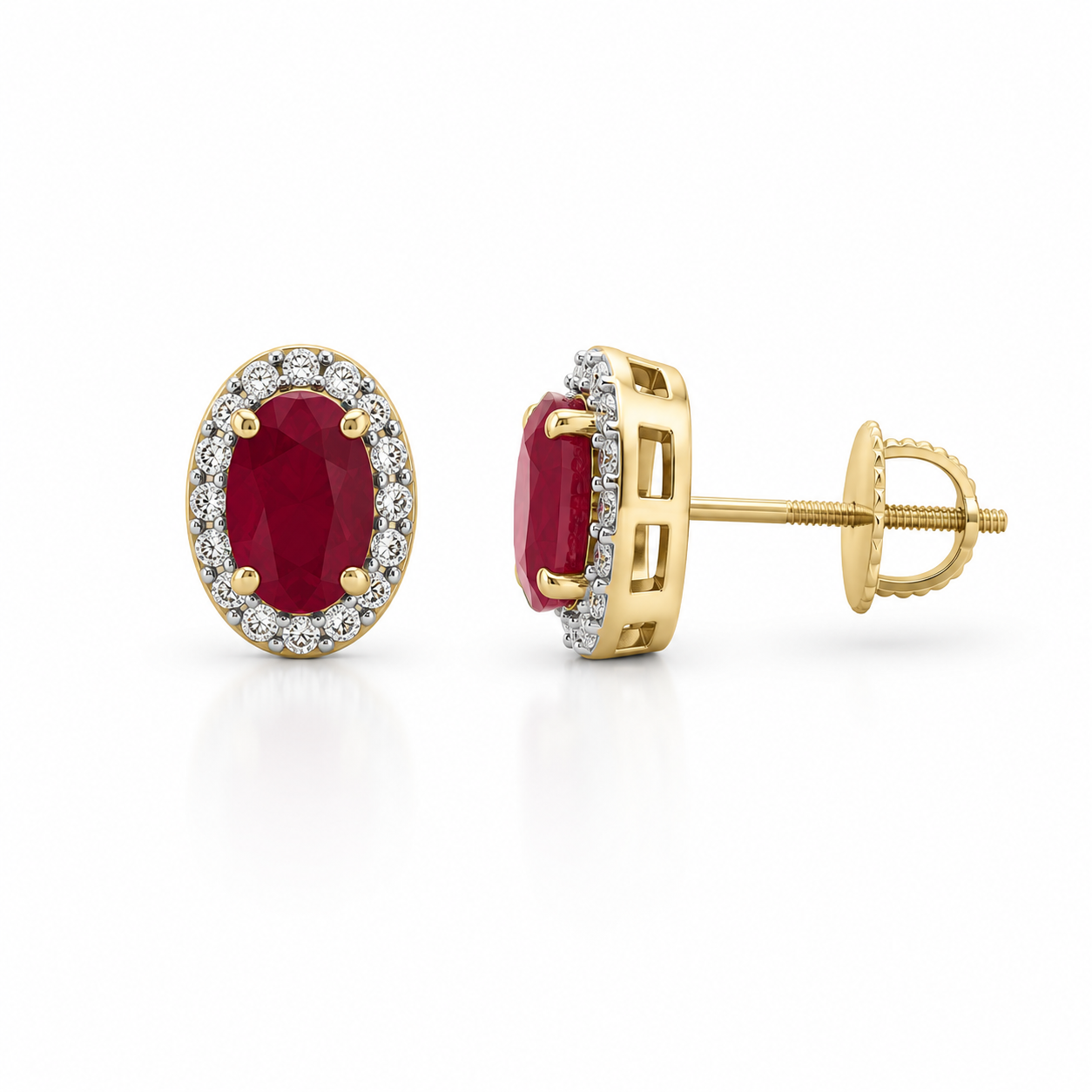 Aretes Aurora Ruby