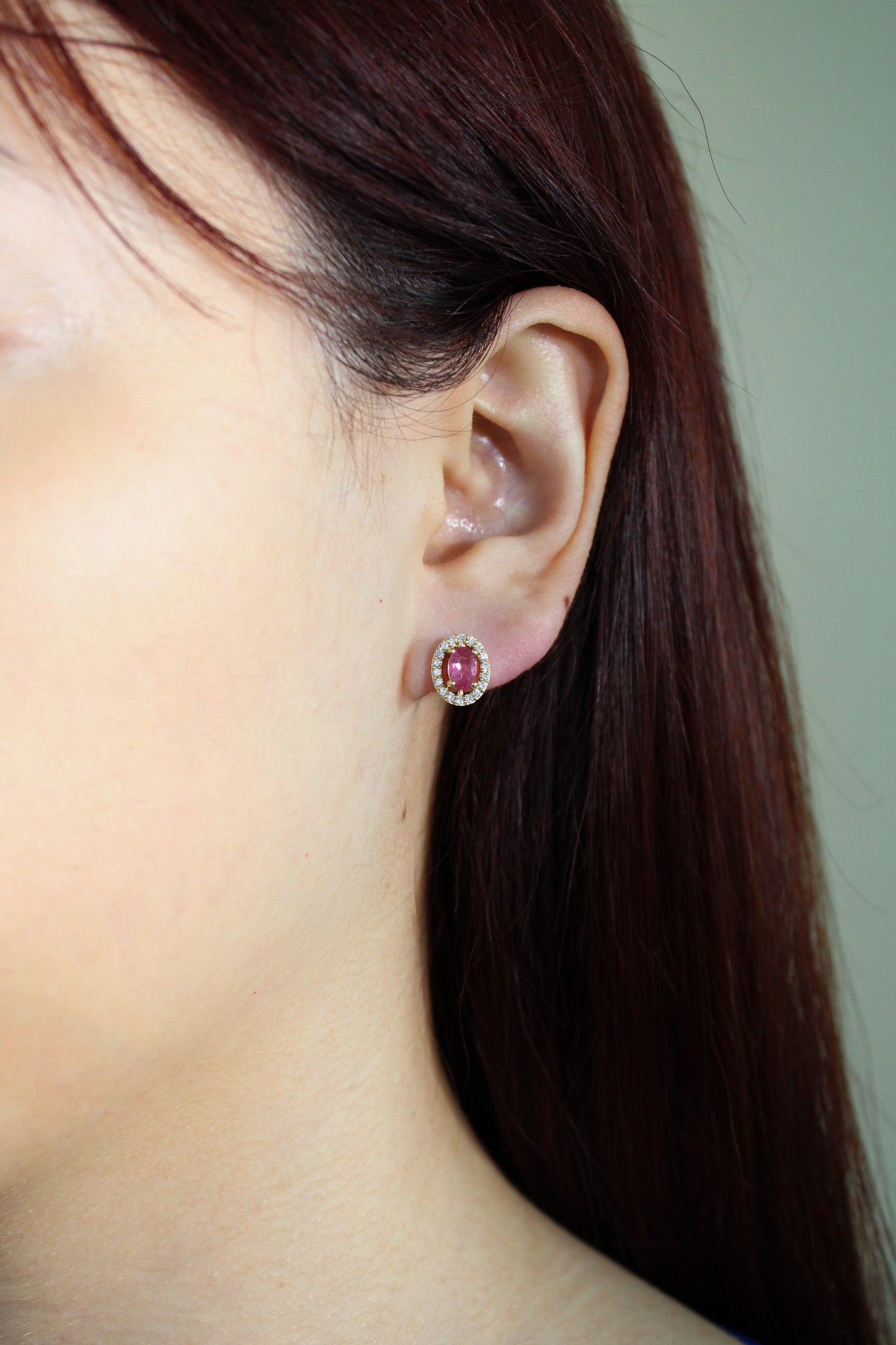 Aretes largos de colores