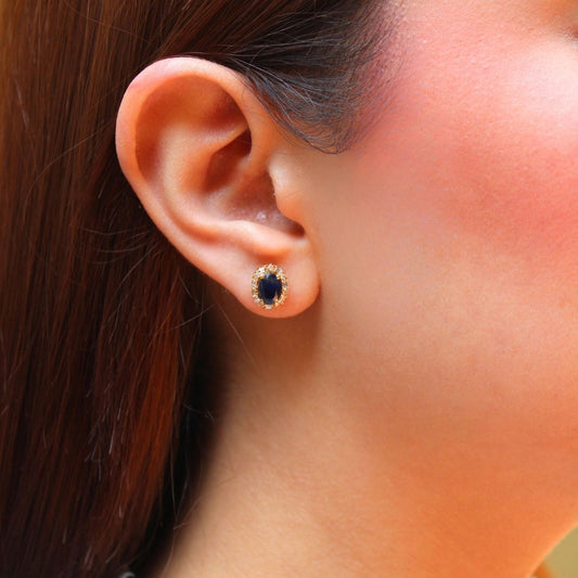 Aretes Corona de Zafiro