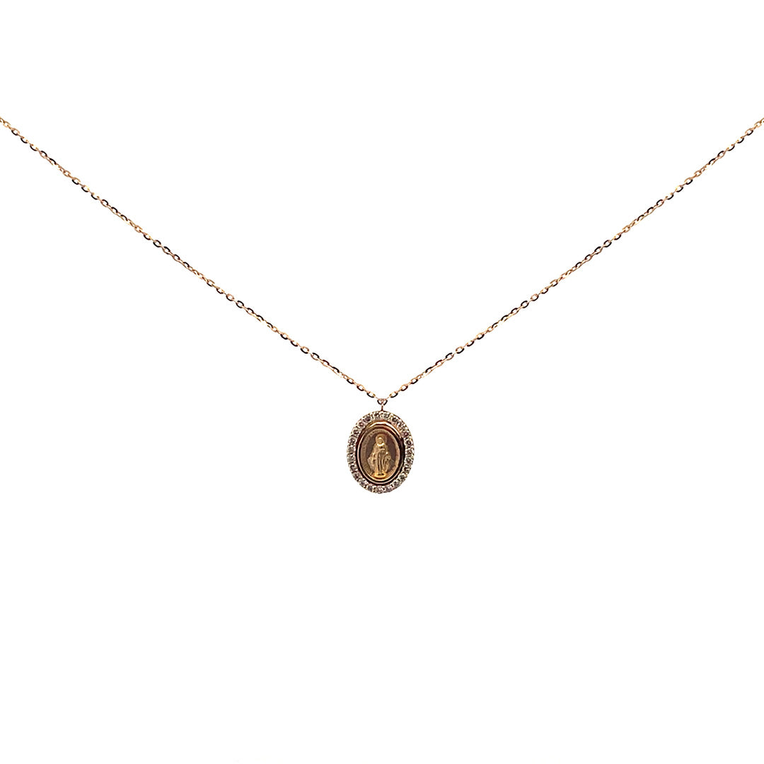 Collar con Virgen Milagrosa