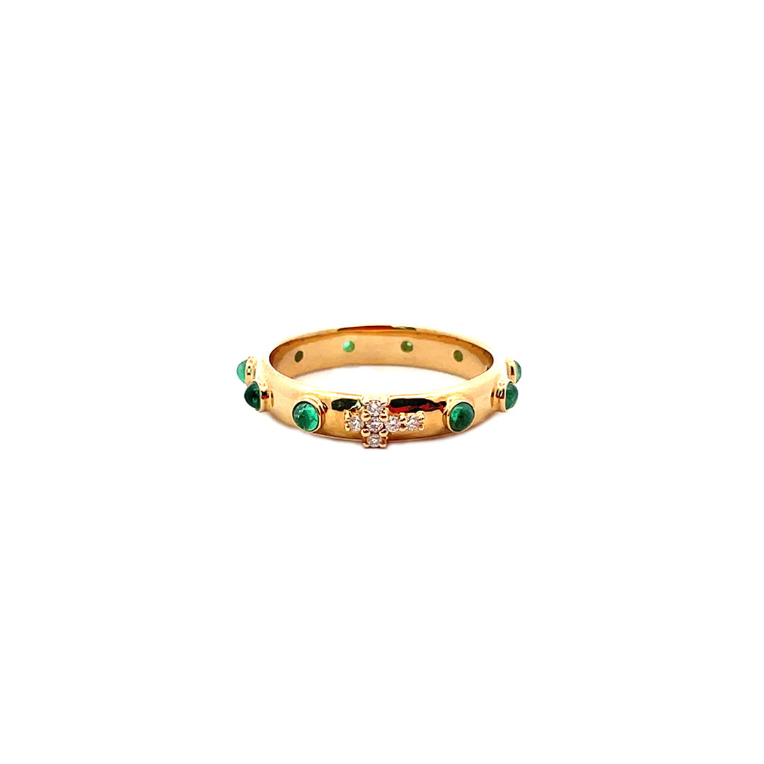 Anillo misterio de esmeraldas