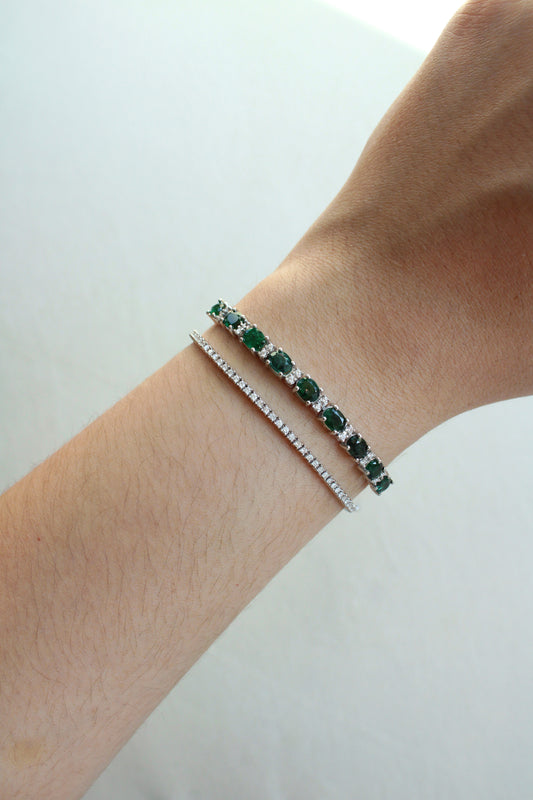 Pulsera Amalia de esmeraldas