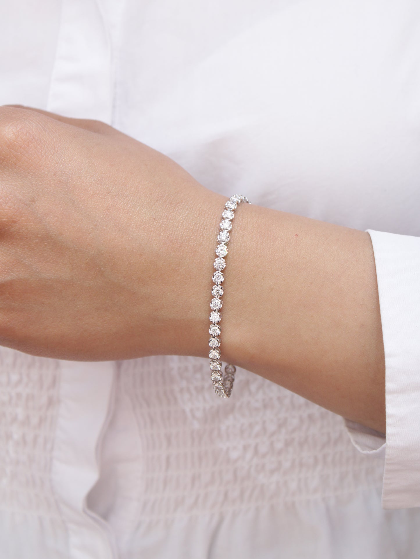 Pulsera Aster Blanca