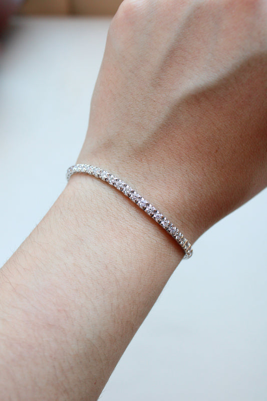 Pulsera tennis de montadura gruesa