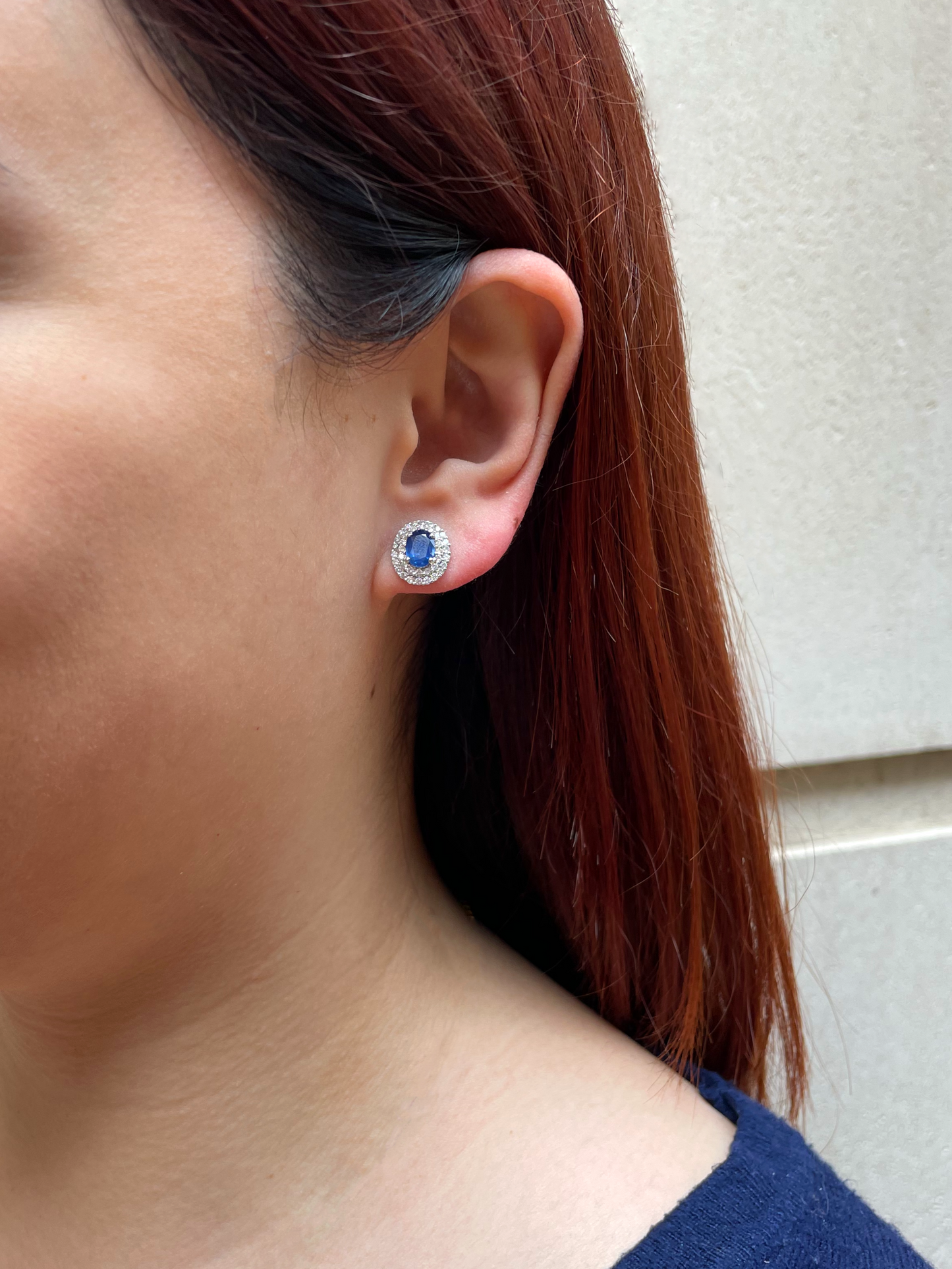 Aretes de zafiro