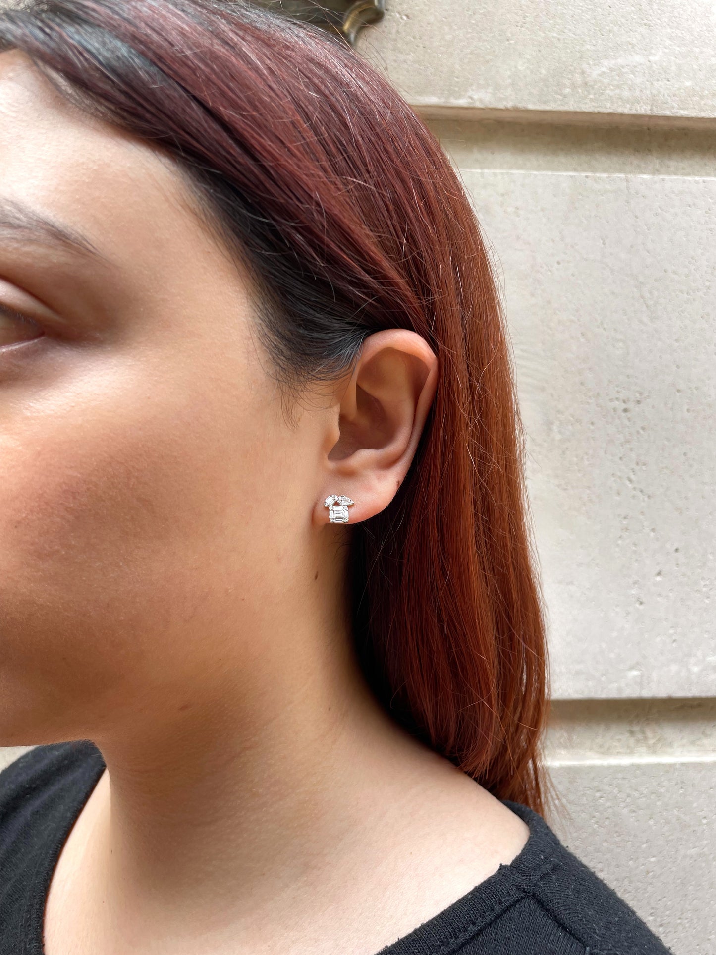 Aretes de diamante