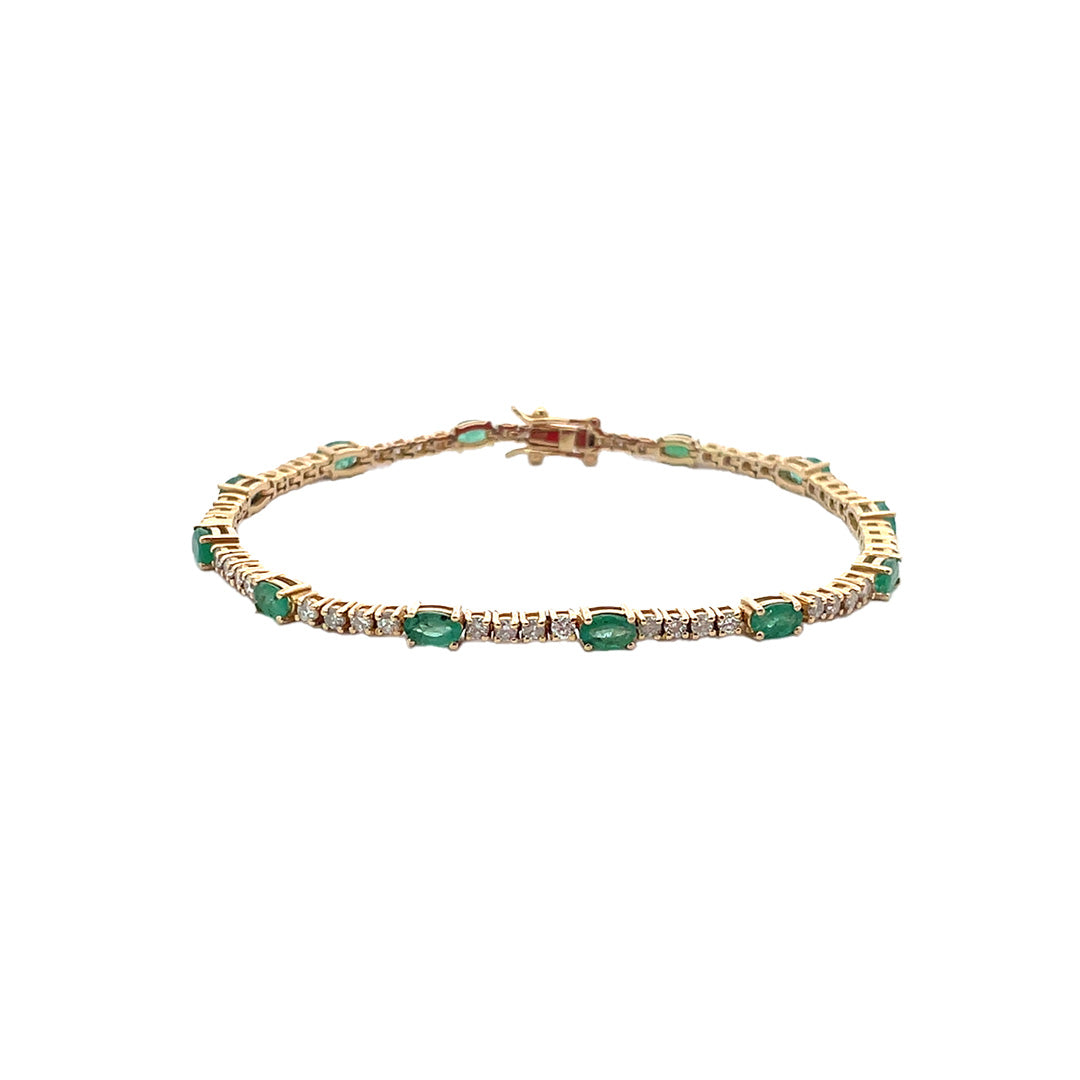 Pulsera de esmeraldas