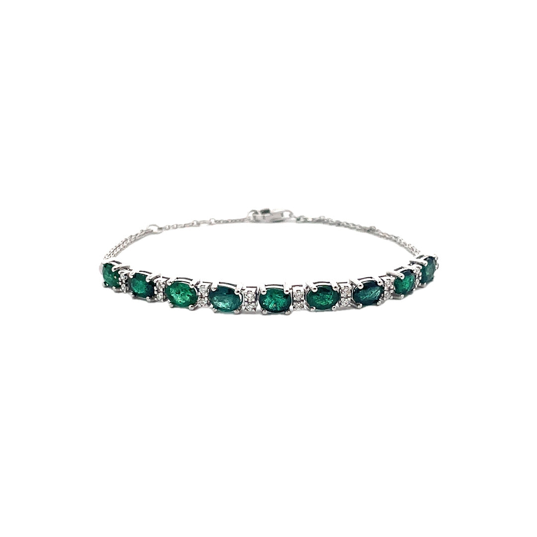 Pulsera Amalia de esmeraldas