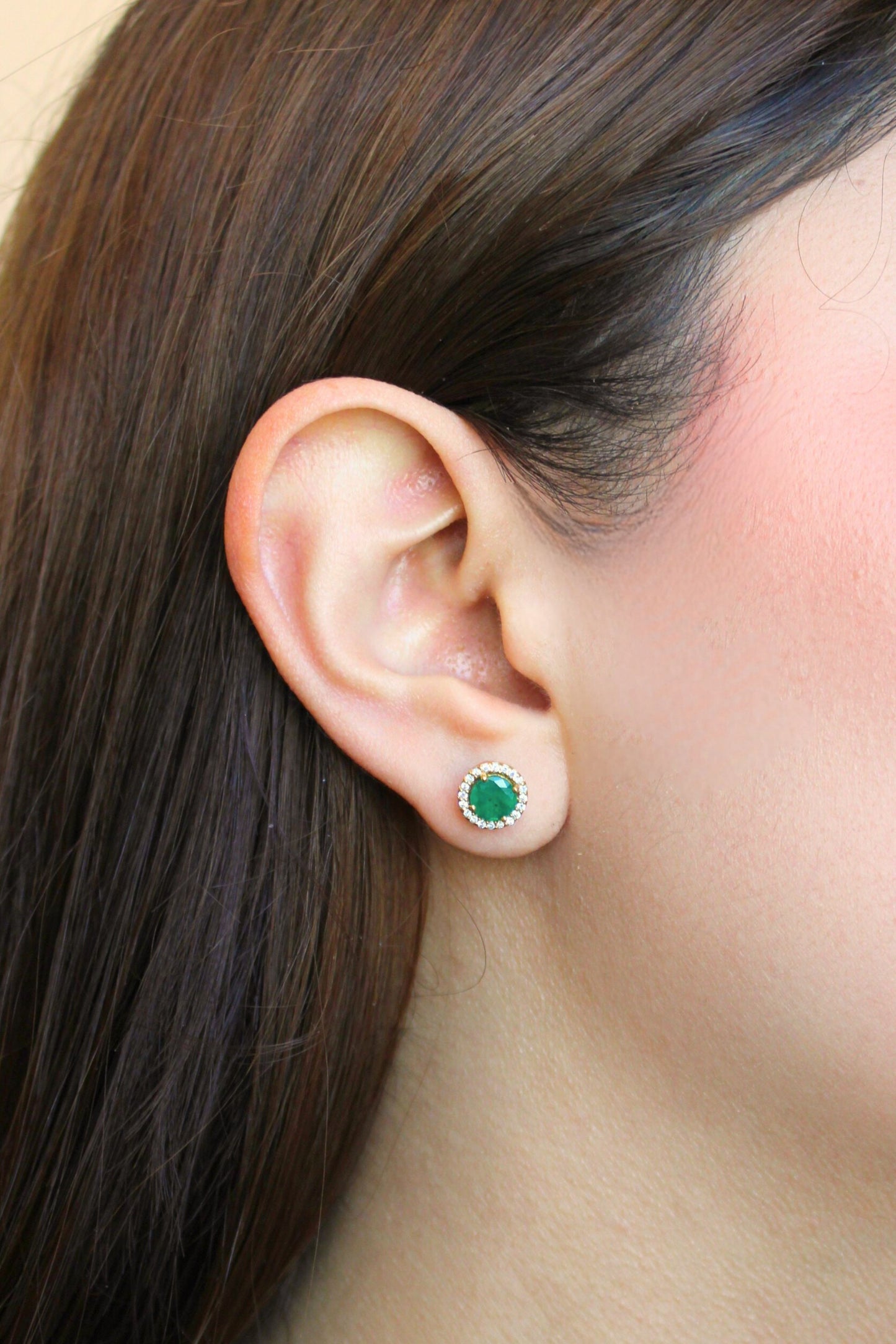 Aretes Botones Reales