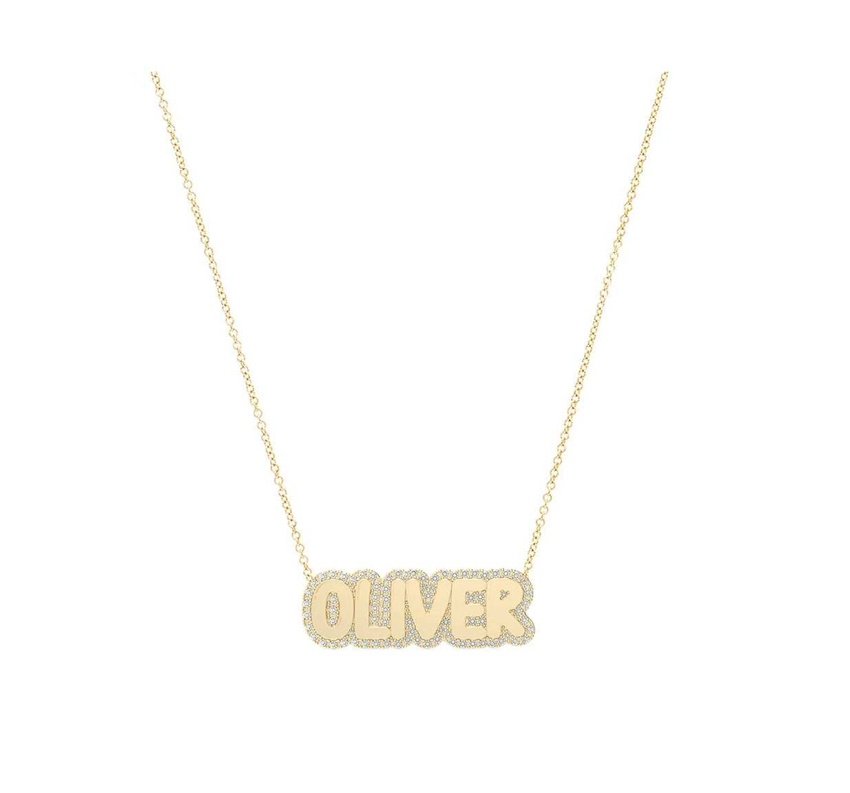 Bubble diamond necklace