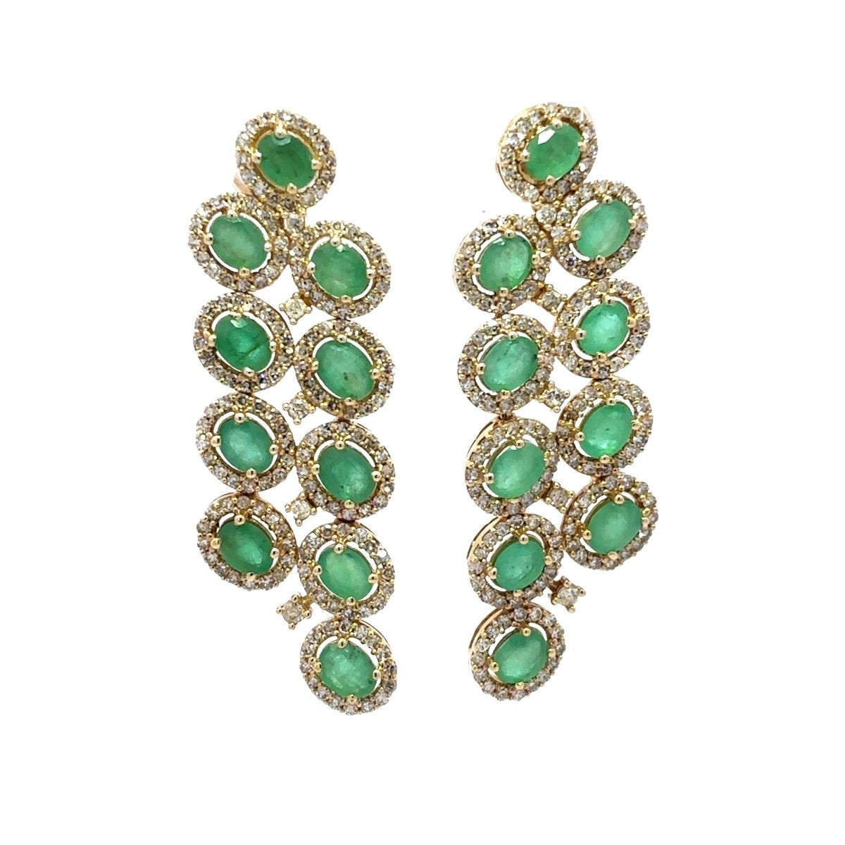 Aretes Lluvia de Esmeralda