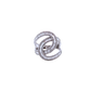 Anillo de circulos con diamantes