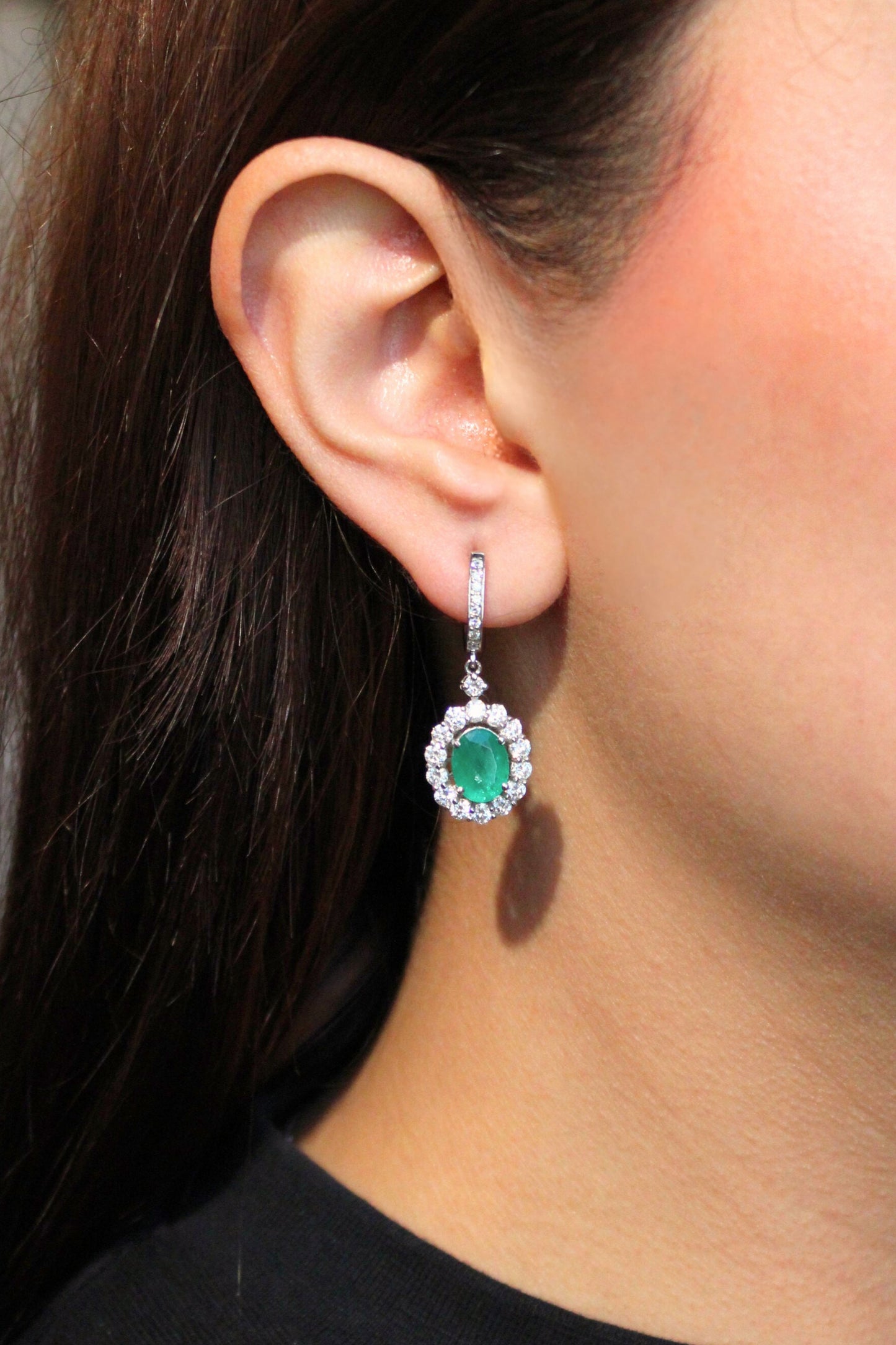 Aretes noche de Esmeralda