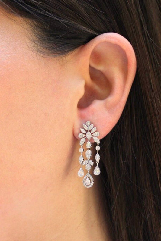 Aretes Cascada de Diamantes: