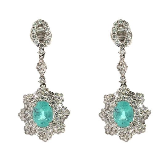 Aretes Turmalina de Paraiba