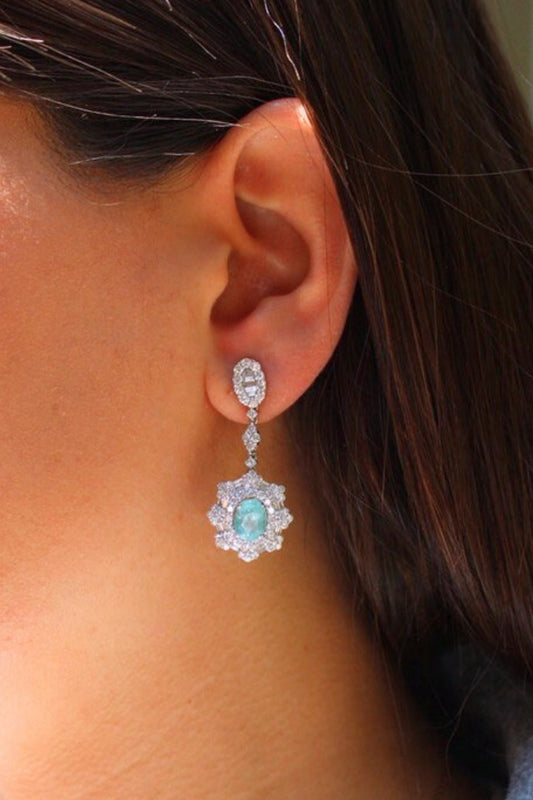 Aretes Turmalina de Paraiba