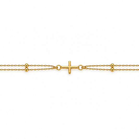 Pulsera Cruz Oro