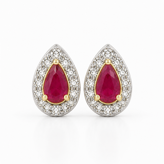 Aretes Ruby Drop