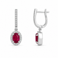 Aretes Rouge Halo