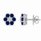 Aretes Rosette Zafiro