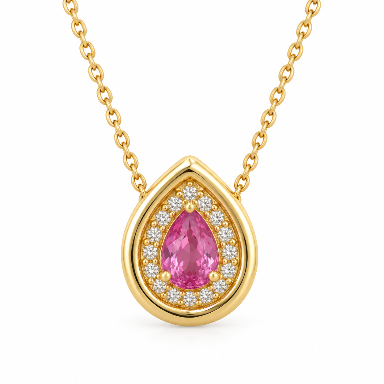 Collar Zia Zafiro Rosa