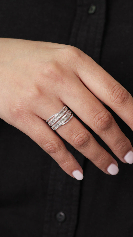 Anillo Aria Cruzado Doble