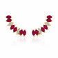 Aretes Fleur Rouge