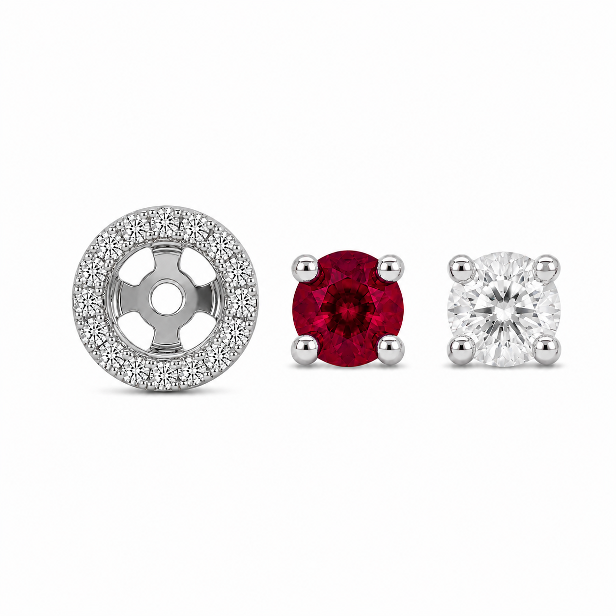 Aretes Orlienne Rubí