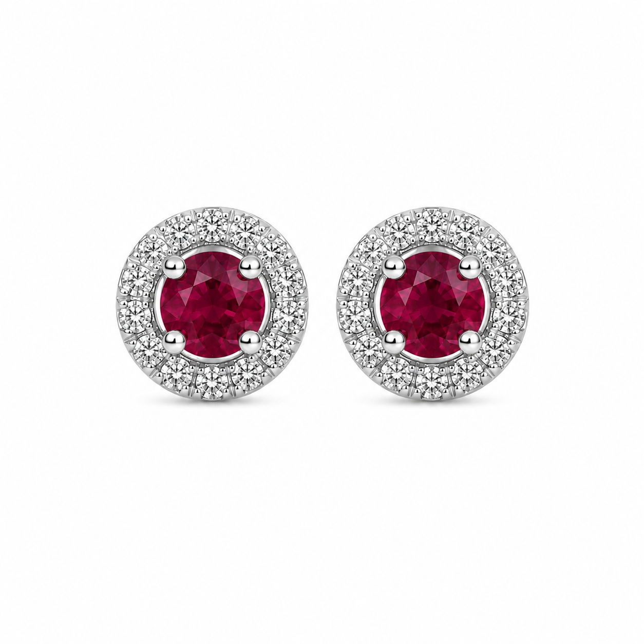 Aretes Orlienne Rubí