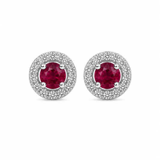 Aretes Orlienne Rubí