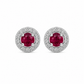 Aretes Orlienne Rubí