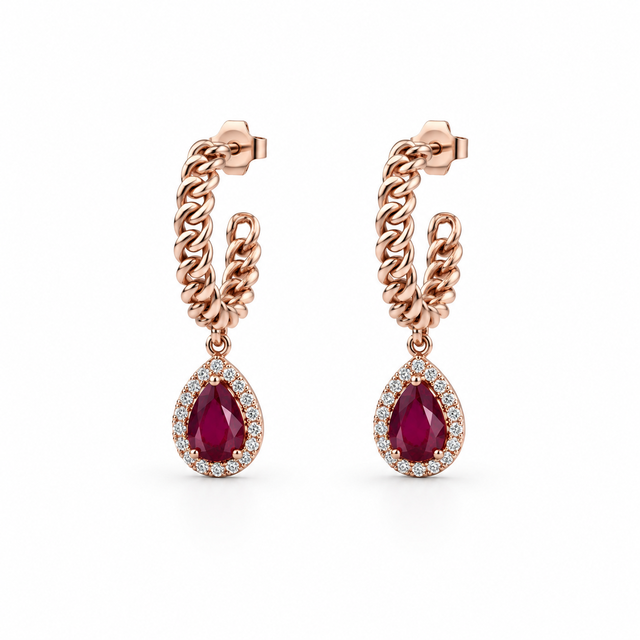 Aretes Rosé Cascade