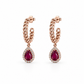 Aretes Rosé Cascade