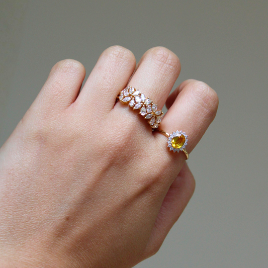 Anillo con diamantes