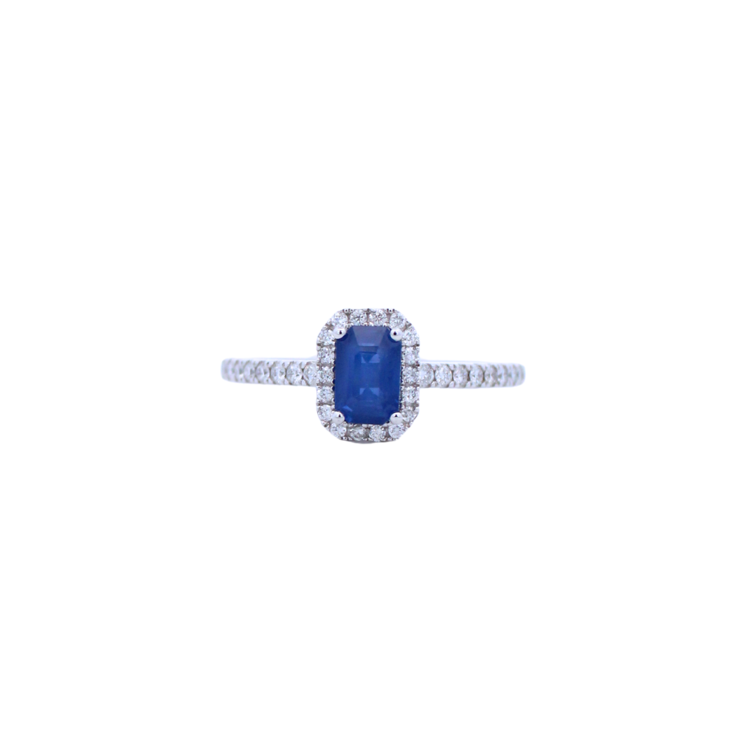 Anillo con zafiro