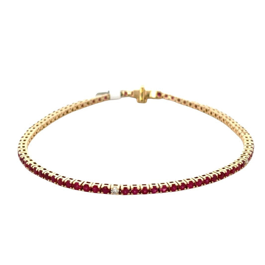 Pulsera tennis Luz Escarlata