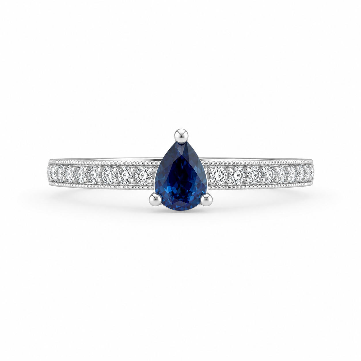 Anillo Clover Zafiro