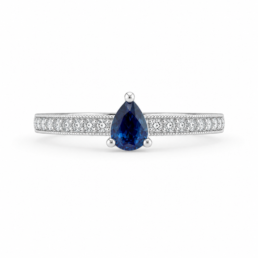 Anillo Clover Zafiro