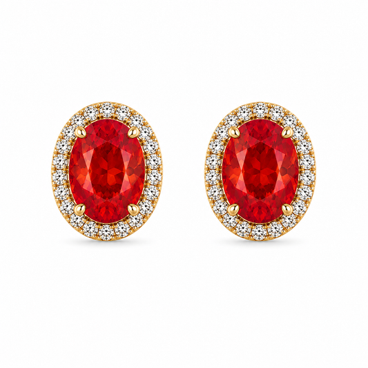 Aretes Carmesí