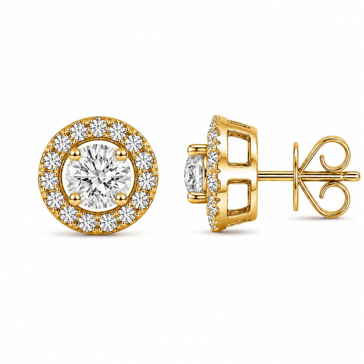 Aretes Orlienne Esmeralda Oro ama