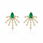 Aretes Fierwork Esmeralda
